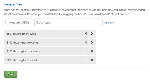 Donation Tier