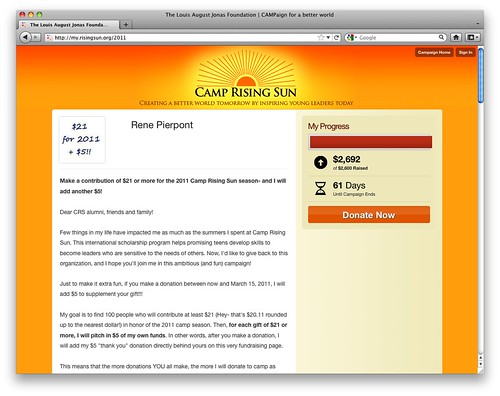 Camp Rising Sun Fundraising Page