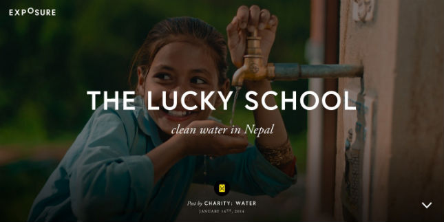 charitywater exposure story