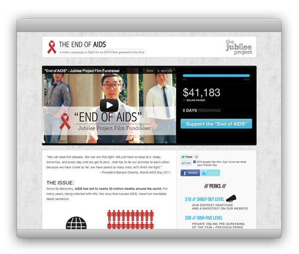 Jubilee Project CauseVox Fundraising Site