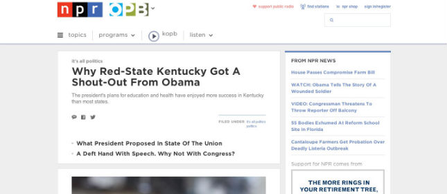 NPR website