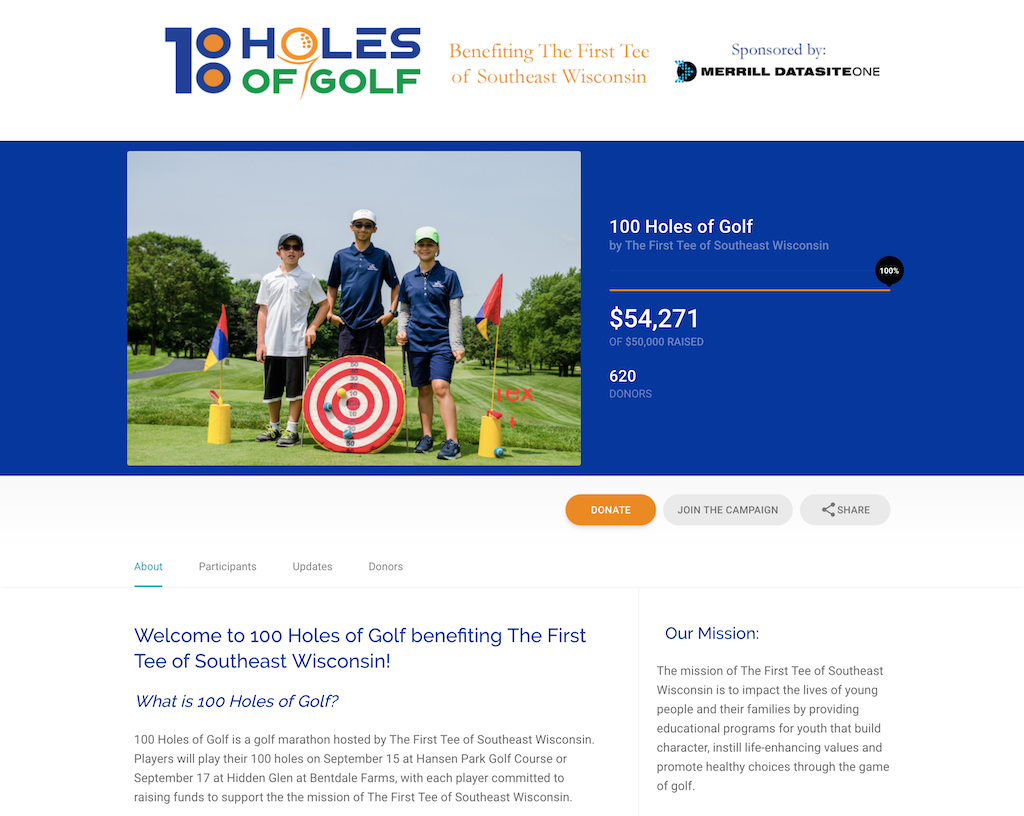 The First Tee Peer-to-Peer Golf Marathon