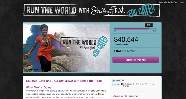 STR CauseVox Fundraising Site